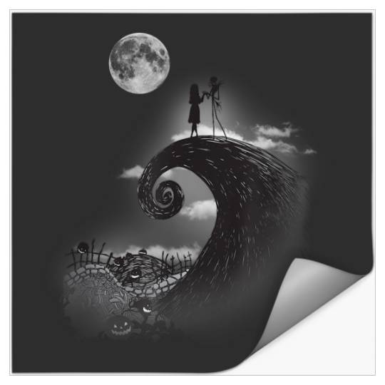 Disney Nightmare Before Christmas Jack And Sally Stickers