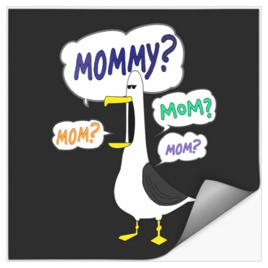 The Great Retro Mom Mommy Finding Nemo Seagull Mine Disney Cute Photographic Stickers