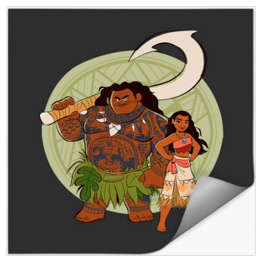 Disney Moana and Maui Best Friends Adventure Together Stickers