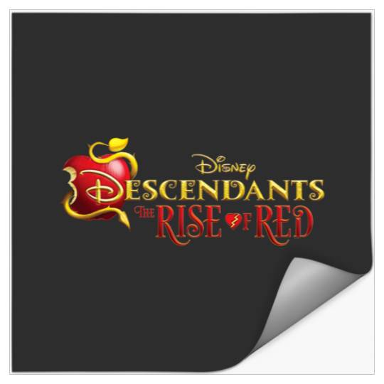 Disney Descendants 4 The Rise of Red  Movie Logo Stickers