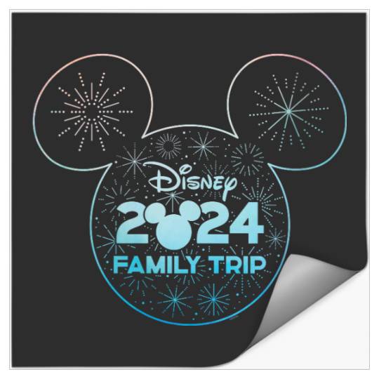 Disney Mickey Mouse Icon Fireworks Vacation Family Trip 2024 Stickers