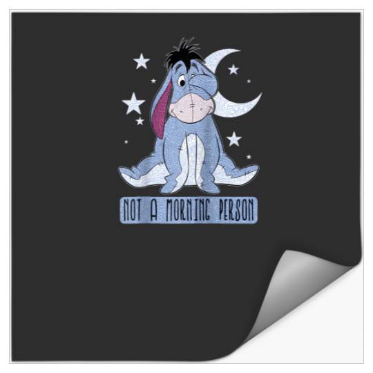 Disney Winnie The Pooh Eeyore Not A Morning Person Raglan Baseball Tee Stickers