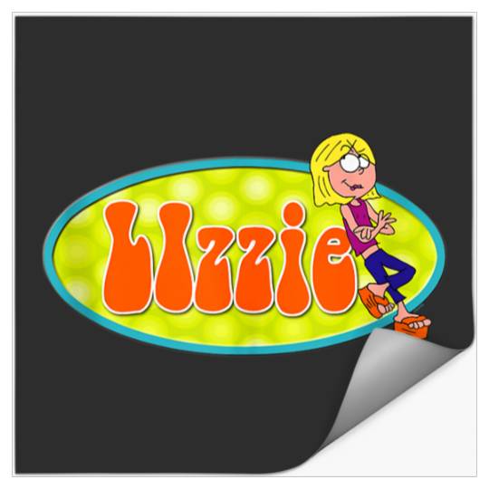 Disneyss Channel Lizzie Mcguire Animated Lizzie Logo Stickers
