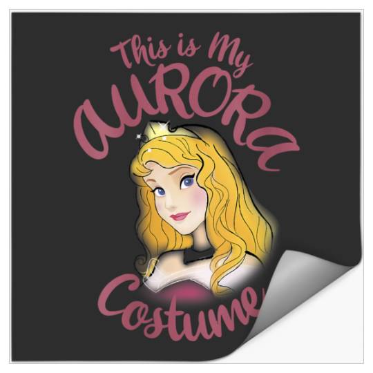 Disneyss Sleeping Beauty Aurora This Is My Costume Halloween Stickers