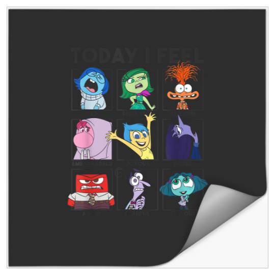 Disney   Inside Out 2 Today I Feel...  Panels T-Shirt Stickers