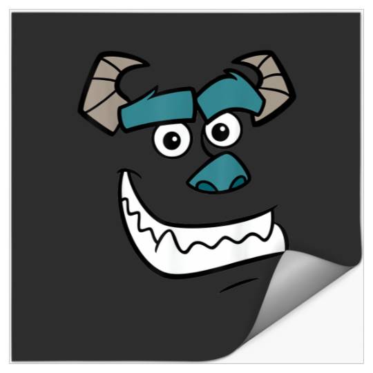 Disney Pixars Monsters, Inc. Halloween Sulley Face Costume T-Shirt Stickers