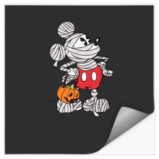 Disney Mickey Mouse Mummy Halloween T-Shirt Stickers