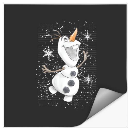 Disney Frozens Olaf Some People Are Worth Melting For T-Shirt Stickers
