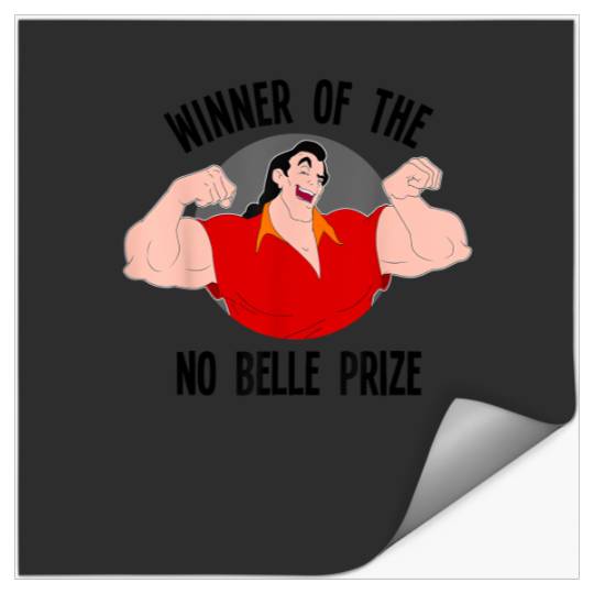 Disney Beauty and the Beast Gaston Winner No Belle Prize T-Shirt Stickers