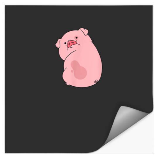Disney Channel Gravity Falls Waddles the Pig T-Shirt Stickers