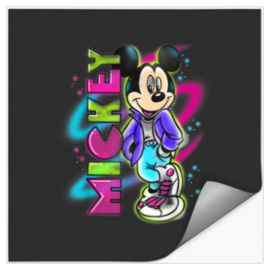 Disney Mickey Mouse Airbrush T-Shirt Stickers