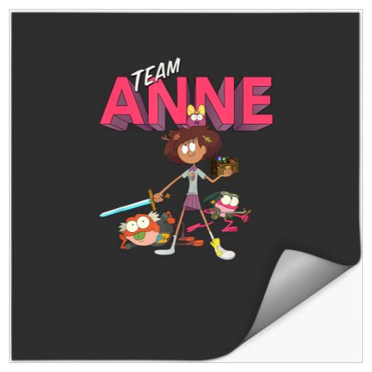 Disney Channel Amphibia Team Anne T-Shirt Stickers