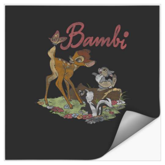 Disney Bambi Group Shot Logo T-Shirt Stickers