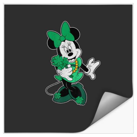 Disney Retro Shamrock Minnie Mouse St. Patrick's Day T-Shirt Stickers