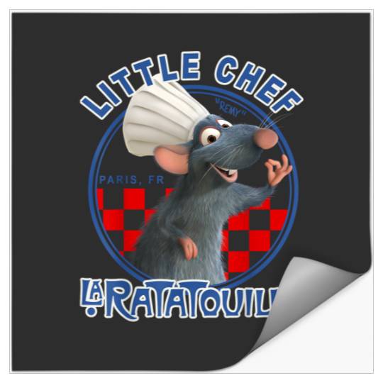 Disney Pixars Ratatouille Remy Little Chef Vintages Badge T-Shirt Stickers