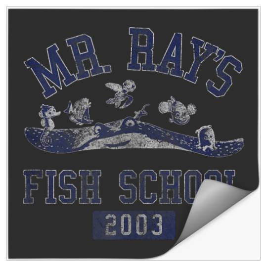 Disneyss Pixars Finding Nemo Mr Rays Fish School 2003 Poster Stickers