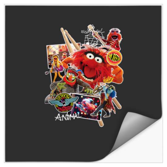 Disney Muppets Animal Dr. Teeth and the Electric Mayhem T-Shirt Stickers