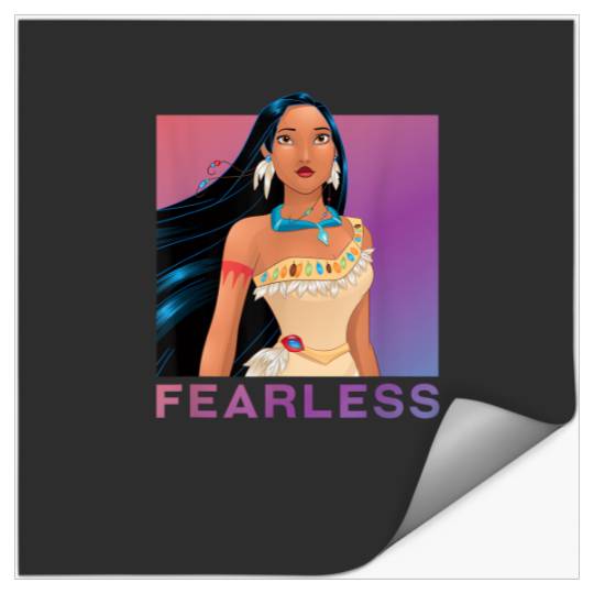 Disney Princess Pocahontas FEARLESS Purple Ombre T-Shirt Stickers