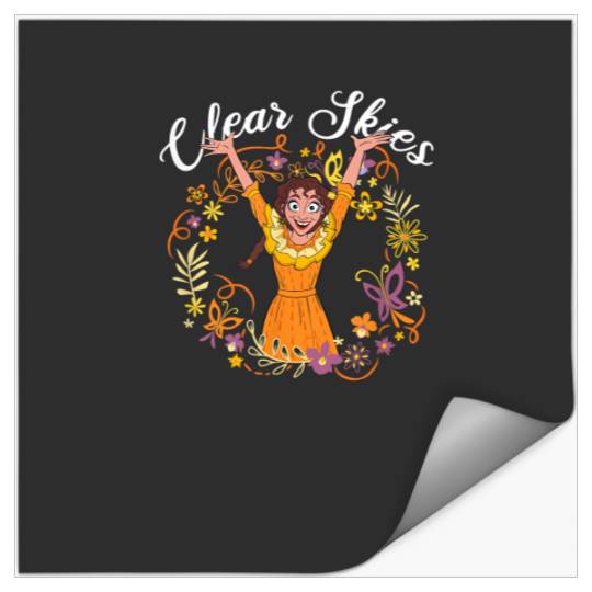 Disney Encanto Pepa Clear Skies Floral T-Shirt Stickers