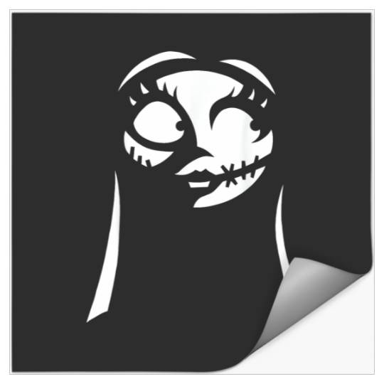 Disney The Nightmare Before Christmas Sally Big Face T-Shirt Stickers