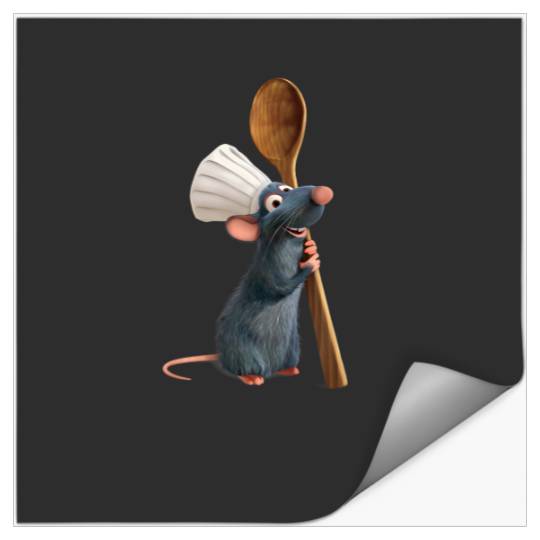 Disney Pixars Ratatouille Chef Remy with Spoon T-Shirt Stickers