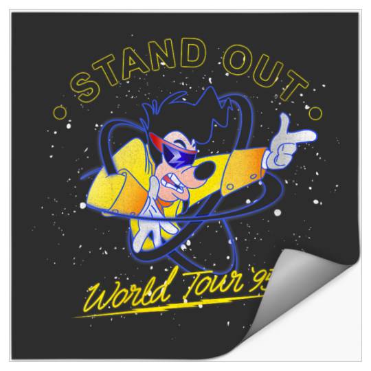 Disney A Goofy Movie Powerline Stand Out World Tour '95 Stickers