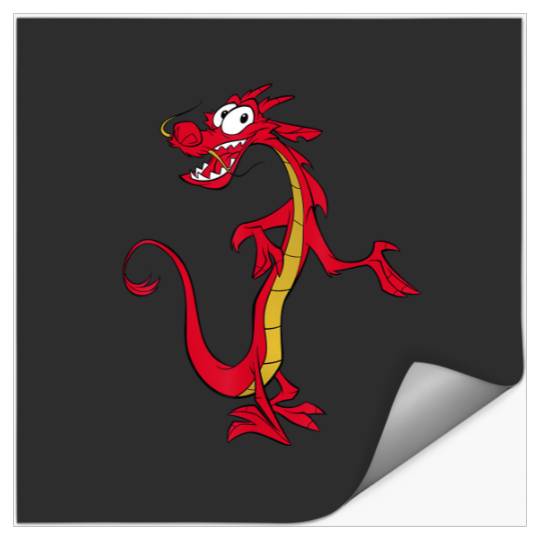 Disney Mulan Mushu Dragon T-Shirt T-Shirt Stickers