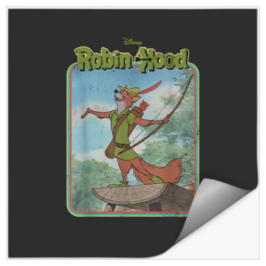 Disney Robin Hood Retro T-Shirt Stickers