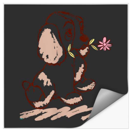 Disneyss Lady And The Tramp Lady Puppy Sketch Stickers