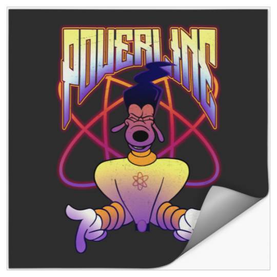 Disney A Goofy Movie Powerline Logo Portrait Stickers