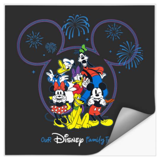 Disney Mickey And Friends Fireworks Our Disney Family Trip Stickers