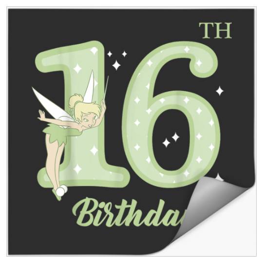 Disneyss Peter Pan 16th Birthday Tinkerbell Portrait Stickers
