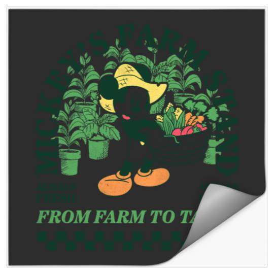 Disney Mickey And Friends Mickey's Farm Stand Retro Big Logo Stickers
