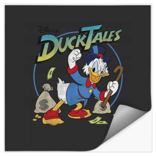 Disney DuckTales Scrooge McDuck With Money Bags Stickers
