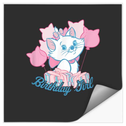 Disney Aristocats Marie Birthday Girl Balloons Stickers