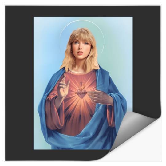 Discover taylor version saint holy card jesus eras tour Stickers