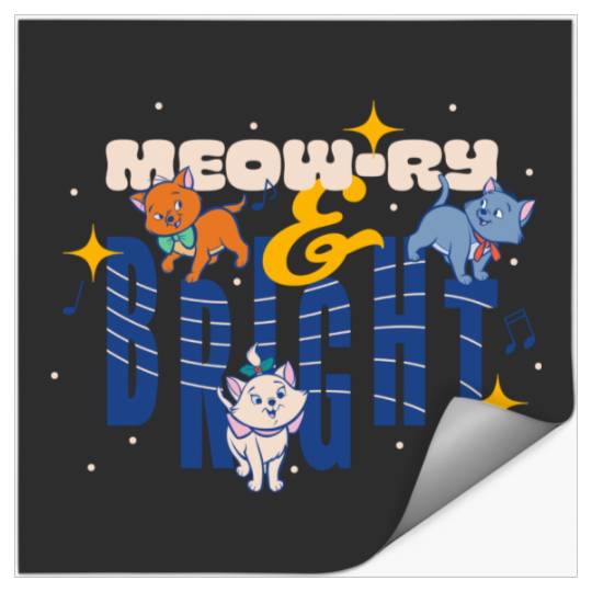 Disney The Aristocats Christmas Meow-ry Bright Musical Stickers