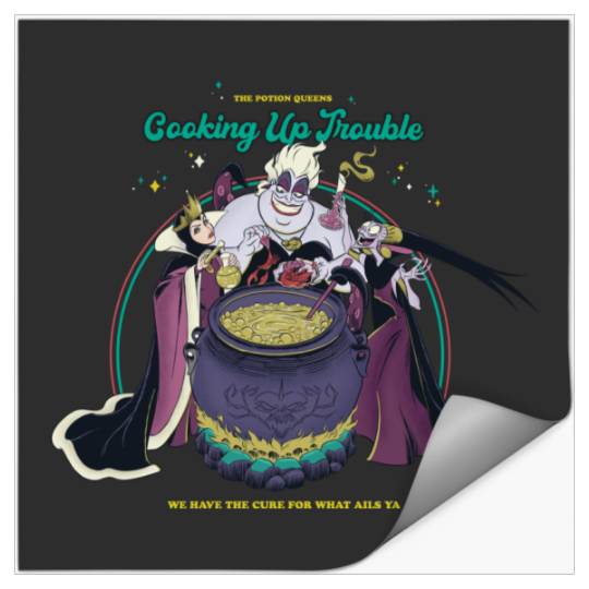 Disney Villains The Potion Queens Cooking Up Trouble Poster Stickers