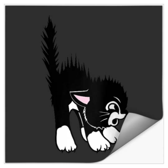 Disney Silly Symphonies More Kittens Scared Kitty Logo Stickers