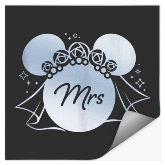 Disney Wedding Matching Minnie Bridal Veil Wife Bride Mrs Stickers