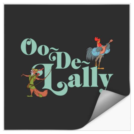 Disney Robin Hood Oo-De-Lally Iconic Quote Chest Text Logo Stickers
