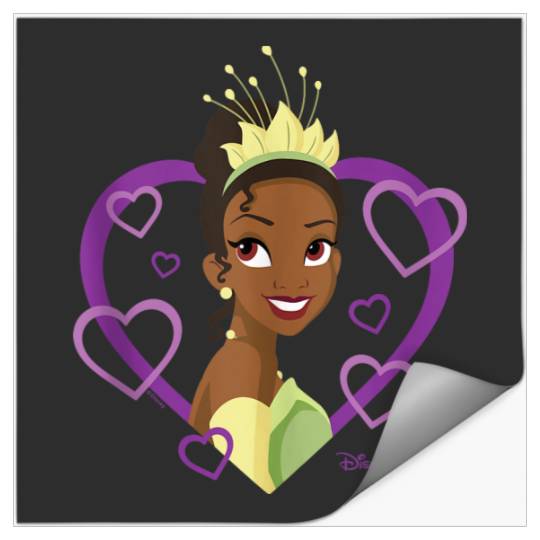 Disney Princess   Tiana Purple Heart Stickers