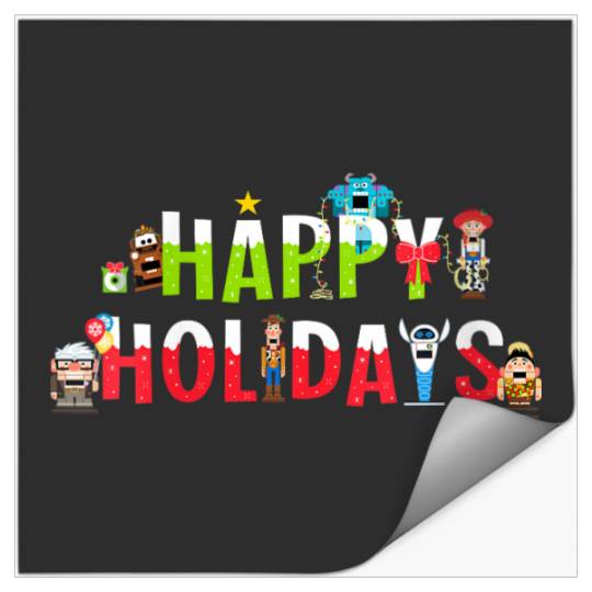 Womens Disney And  Christmas Nutcrackers Happy Holidays Funny Stickers