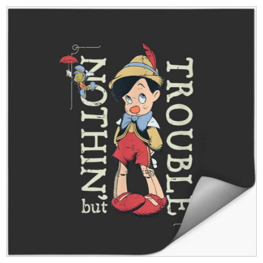 Disney Pinocchio Nothin but Trouble Since 1940 Stickers
