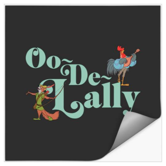 Disney Robin Hood Oo-De-Lally Iconic Quote Chest Text Logo Stickers