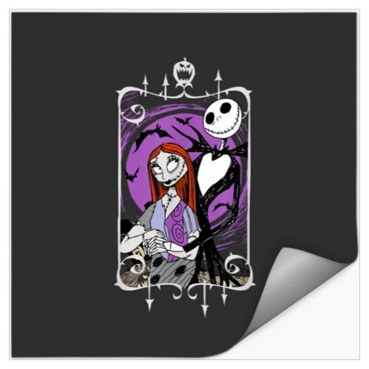 Disney Nightmare Before Christmas Jack and Sally Stickers