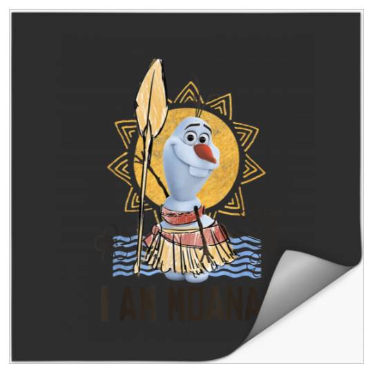 Disney Olaf Presents Moana Costume Sketch Stickers