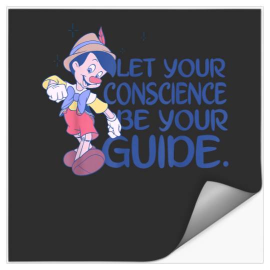 Disney Pinocchio Let Your Conscience Be Your Guide T-Shirt Stickers