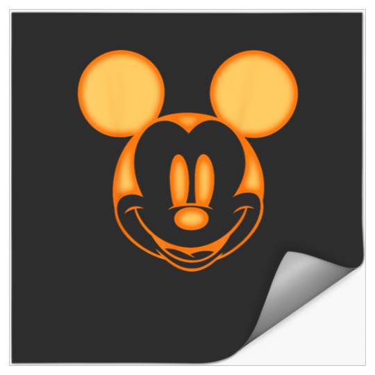 Disney Mickey & Friends Halloween Mickey Carving T-Shirt Stickers