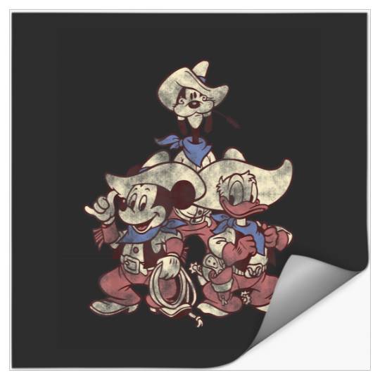 Disney Mickey And Friends  Cowboy Western Group Stickers